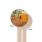 The Bedroom in Arles (Van Gogh 1888) Wooden 6" Stir Stick - Round - Single Sided - Front & Back