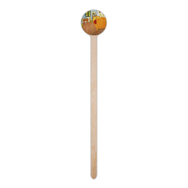 The Bedroom in Arles (Van Gogh 1888) Wooden 6" Stir Stick - Round - Single Stick