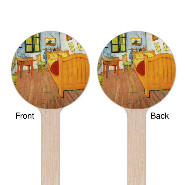 The Bedroom in Arles (Van Gogh 1888) Wooden 7.5" Stir Stick - Round - Double Sided - Front & Back