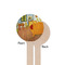 The Bedroom in Arles (Van Gogh 1888) Wooden 7.5" Stir Stick - Round - Single Sided - Front & Back