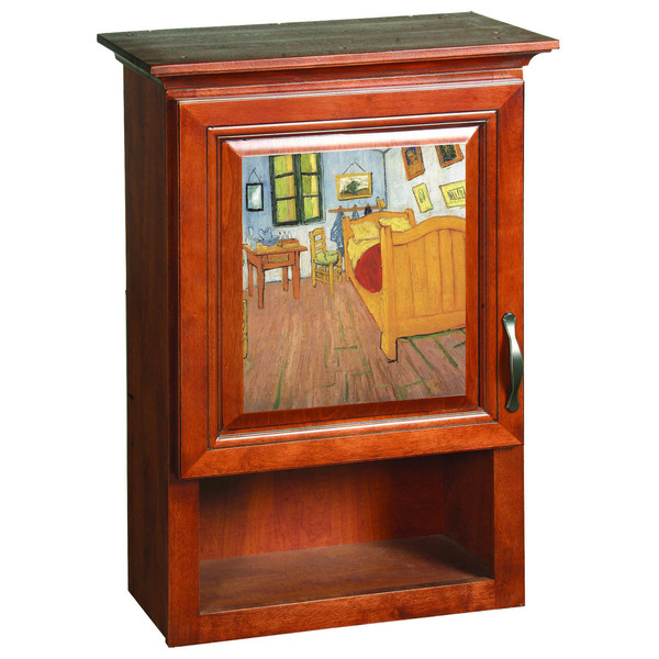 The Bedroom in Arles (Van Gogh 1888) Wooden Cabinet Decal (Medium)