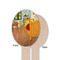 The Bedroom in Arles (Van Gogh 1888) Wooden Food Pick - Oval - Single Sided - Front & Back