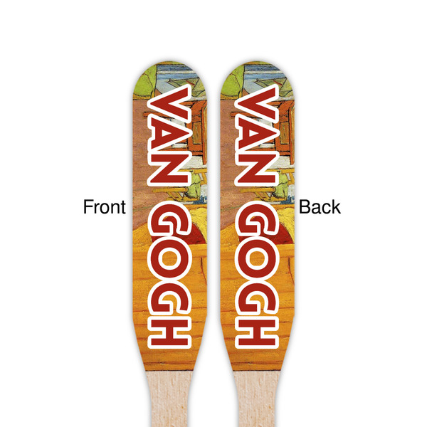 The Bedroom in Arles (Van Gogh 1888) Wooden Food Pick - Paddle - Double Sided - Front & Back