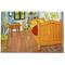 The Bedroom in Arles (Van Gogh 1888) Woven Floor Mat