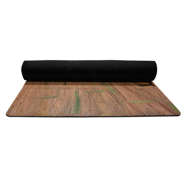 The Bedroom in Arles (Van Gogh 1888) Yoga Mat Rolled up Black Rubber Backing