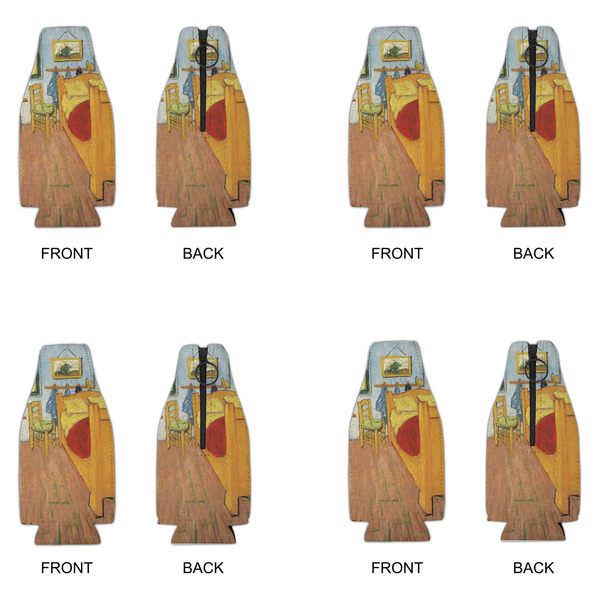 The Bedroom in Arles (Van Gogh 1888) Zipper Bottle Cooler - Set of 4 - Approval
