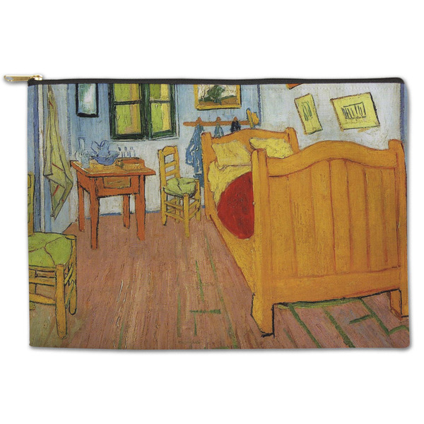 Custom The Bedroom in Arles (Van Gogh 1888) Zipper Pouch - Large - 12.5"x8.5"