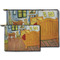 The Bedroom in Arles (Van Gogh 1888) Zippered Pouches - Size Comparison