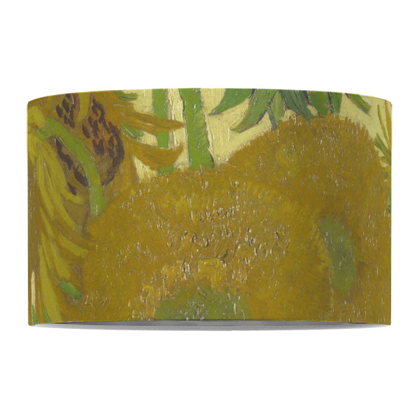 Sunflowers (Van Gogh 1888) 12" Drum Lampshade - FRONT (Fabric)