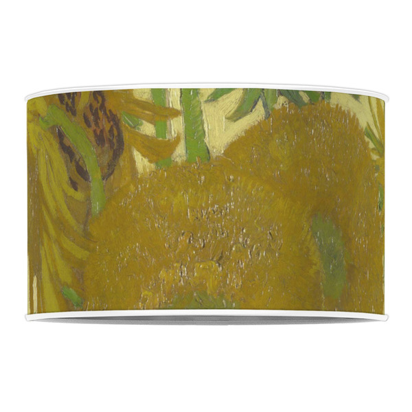 Sunflowers (Van Gogh 1888) 12" Drum Lampshade - FRONT (Poly Film)