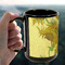 Sunflowers (Van Gogh 1888) 15oz. Black Mug - Lifestyle
