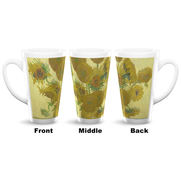 Sunflowers (Van Gogh 1888) 16 Oz Latte Mug - Approval