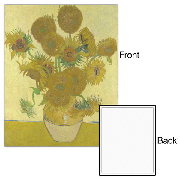 Sunflowers (Van Gogh 1888) 16x20 - Matte Poster - Front & Back
