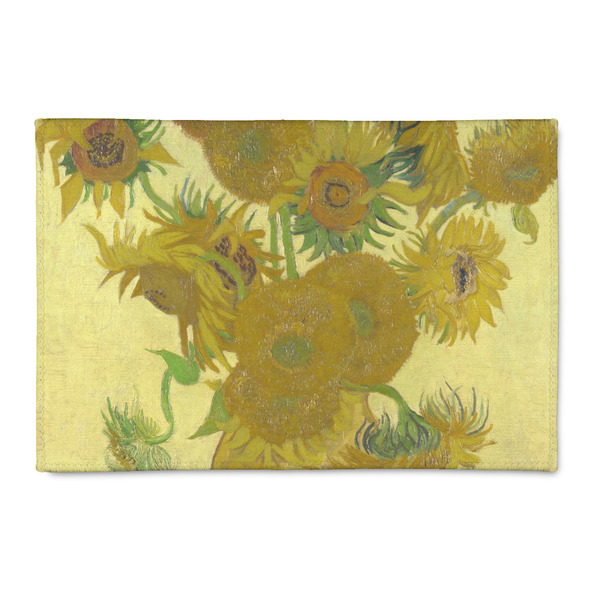 Custom Sunflowers (Van Gogh 1888) Patio Rug