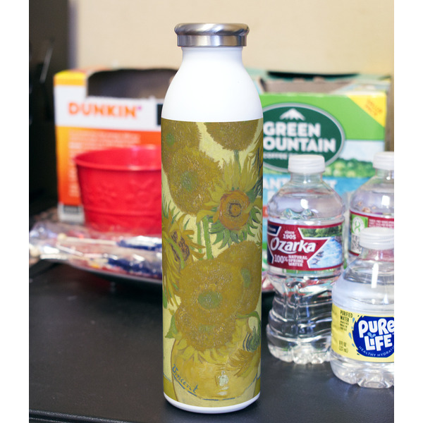 Sunflowers (Van Gogh 1888) 20oz Water Bottles - Full Print - In Context