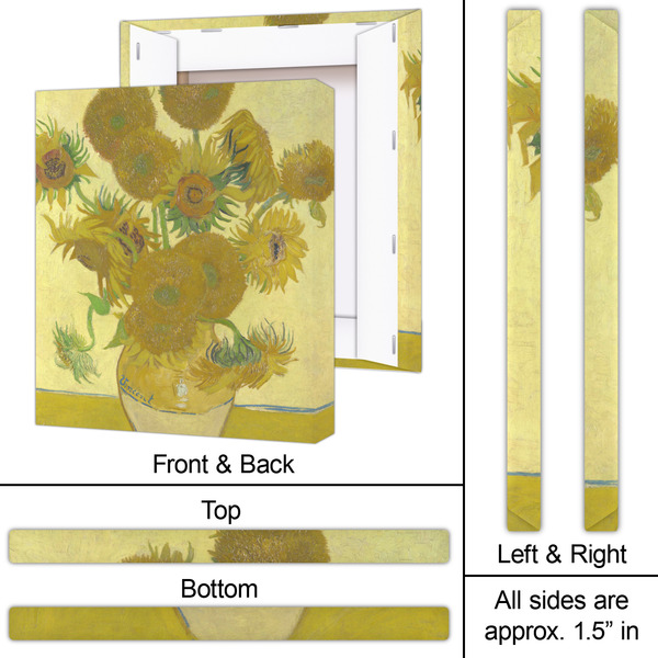 Sunflowers (Van Gogh 1888) 20x24 - Canvas Print - Approval