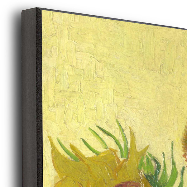 Sunflowers (Van Gogh 1888) 20x24 Wood Print - Closeup