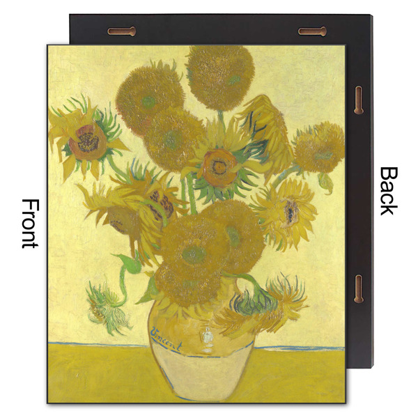 Sunflowers (Van Gogh 1888) 20x24 Wood Print - Front & Back View