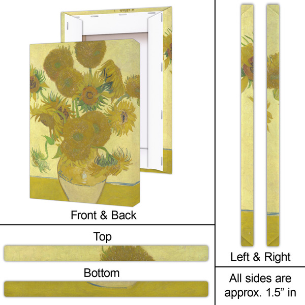 Sunflowers (Van Gogh 1888) 20x30 - Canvas Print - Approval