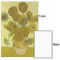 Sunflowers (Van Gogh 1888) 20x30 - Matte Poster - Front & Back