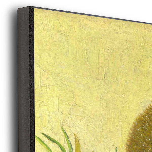 Sunflowers (Van Gogh 1888) 20x30 Wood Print - Closeup