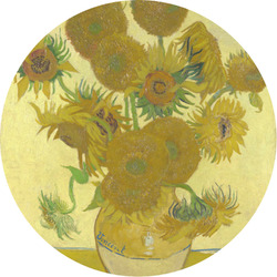 Sunflowers (Van Gogh 1888) Multipurpose Round Labels - Custom Sized