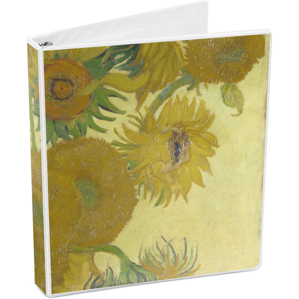 Sunflowers (Van Gogh 1888) 3-Ring Binder - 1" - Angled