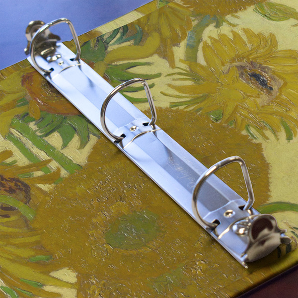 Sunflowers (Van Gogh 1888) 3 Ring Binders - Full Wrap - 1" - Detail