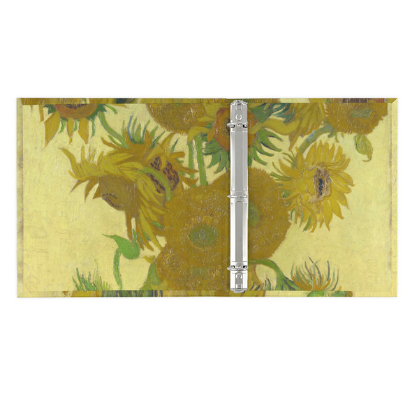 Sunflowers (Van Gogh 1888) 3 Ring Binders - Full Wrap - 1" - Open Inside