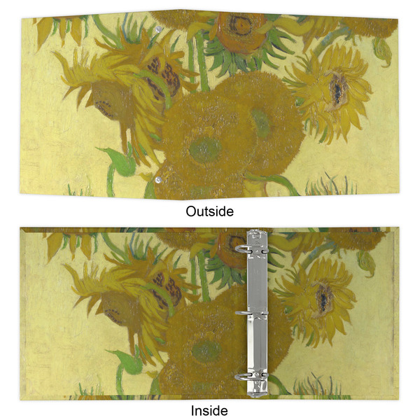 Sunflowers (Van Gogh 1888) 3 Ring Binders - Full Wrap - 2" - Approval