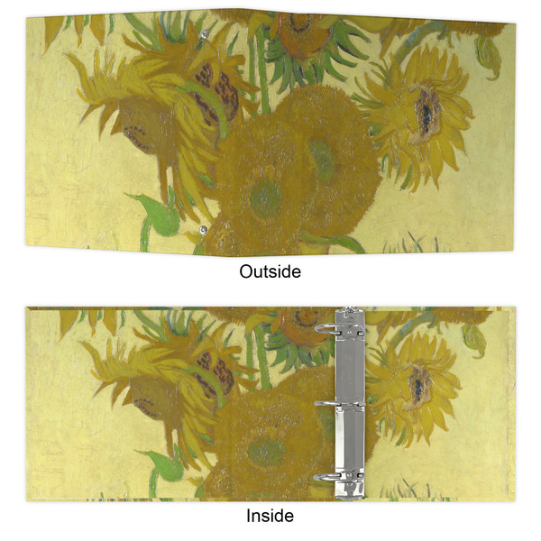 Sunflowers (Van Gogh 1888) 3 Ring Binders - Full Wrap - 3" - Approval