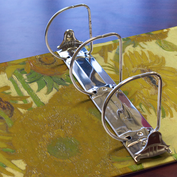 Sunflowers (Van Gogh 1888) 3 Ring Binders - Full Wrap - 3" - Detail