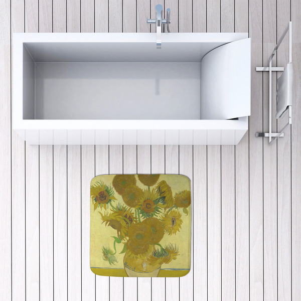 Sunflowers (Van Gogh 1888) 48x48 Foam Memory Mat - LIFESTYLE