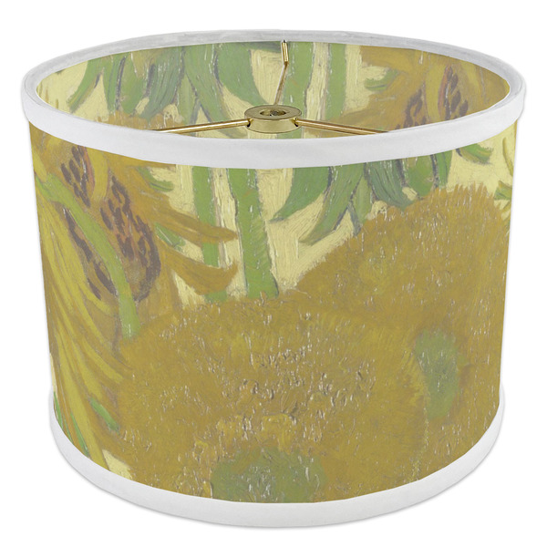 Sunflowers (Van Gogh 1888) 8" Drum Lampshade - ANGLE Poly-Film