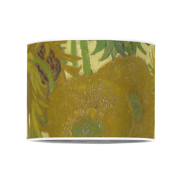 Sunflowers (Van Gogh 1888) 8" Drum Lampshade - FRONT (Poly Film)