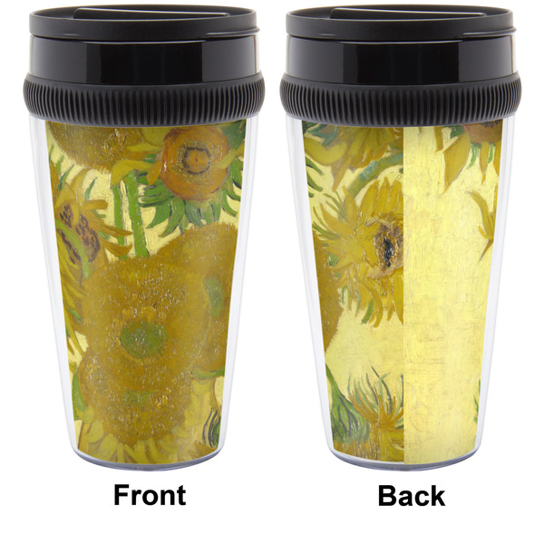 Sunflowers (Van Gogh 1888) Acrylic Travel Mug - Without Handle - Approval