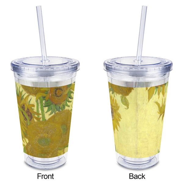 Sunflowers (Van Gogh 1888) Acrylic Tumbler - Full Print - Approval