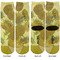Sunflowers (Van Gogh 1888) Adult Crew Socks - Double Pair - Front and Back - Apvl
