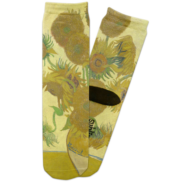 Custom Sunflowers (Van Gogh 1888) Adult Crew Socks