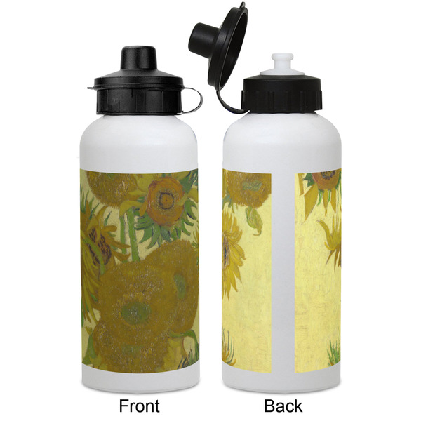 Sunflowers (Van Gogh 1888) Aluminum Water Bottle - White APPROVAL