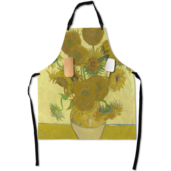 Custom Sunflowers (Van Gogh 1888) Apron With Pockets