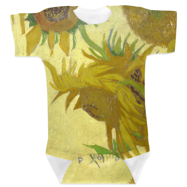 Custom Sunflowers (Van Gogh 1888) Baby Bodysuit