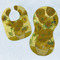 Sunflowers (Van Gogh 1888) Baby Minky Bib & New Burp Set