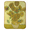 Sunflowers (Van Gogh 1888) Baby Sherpa Blanket - Flat