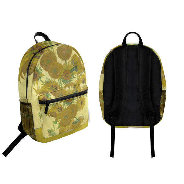 Sunflowers (Van Gogh 1888) Backpack front and back - Apvl