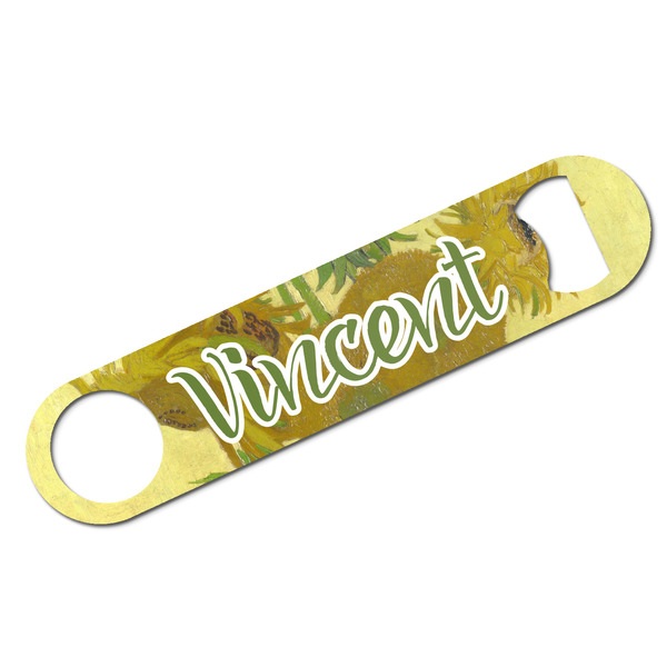 Custom Sunflowers (Van Gogh 1888) Bar Bottle Opener