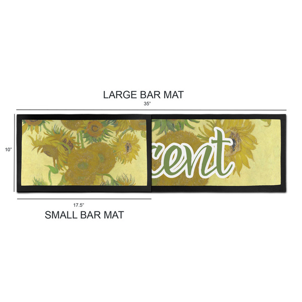 Sunflowers (Van Gogh 1888) Bar Mats - Sizing Chart