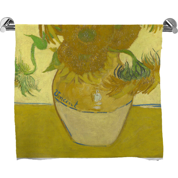 Custom Sunflowers (Van Gogh 1888) Bath Towel