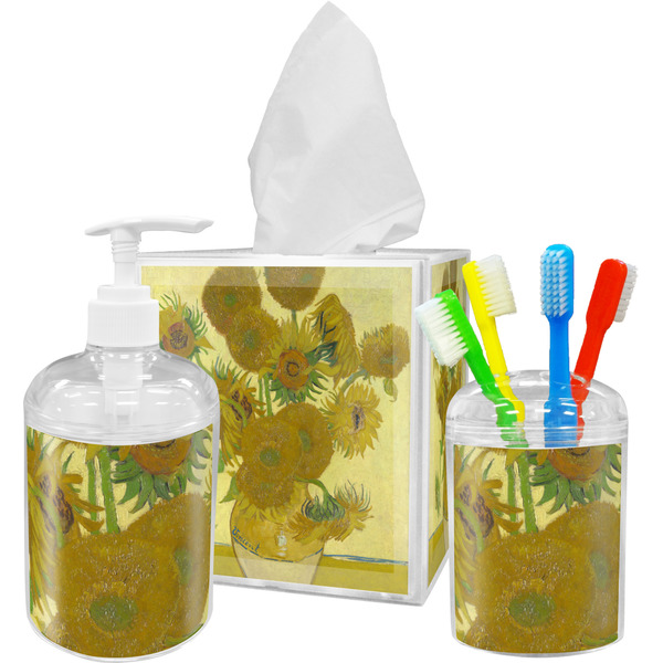 Sunflowers (Van Gogh 1888) Bathroom Accessories Set