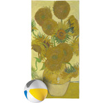 Sunflowers (Van Gogh 1888) Beach Towel